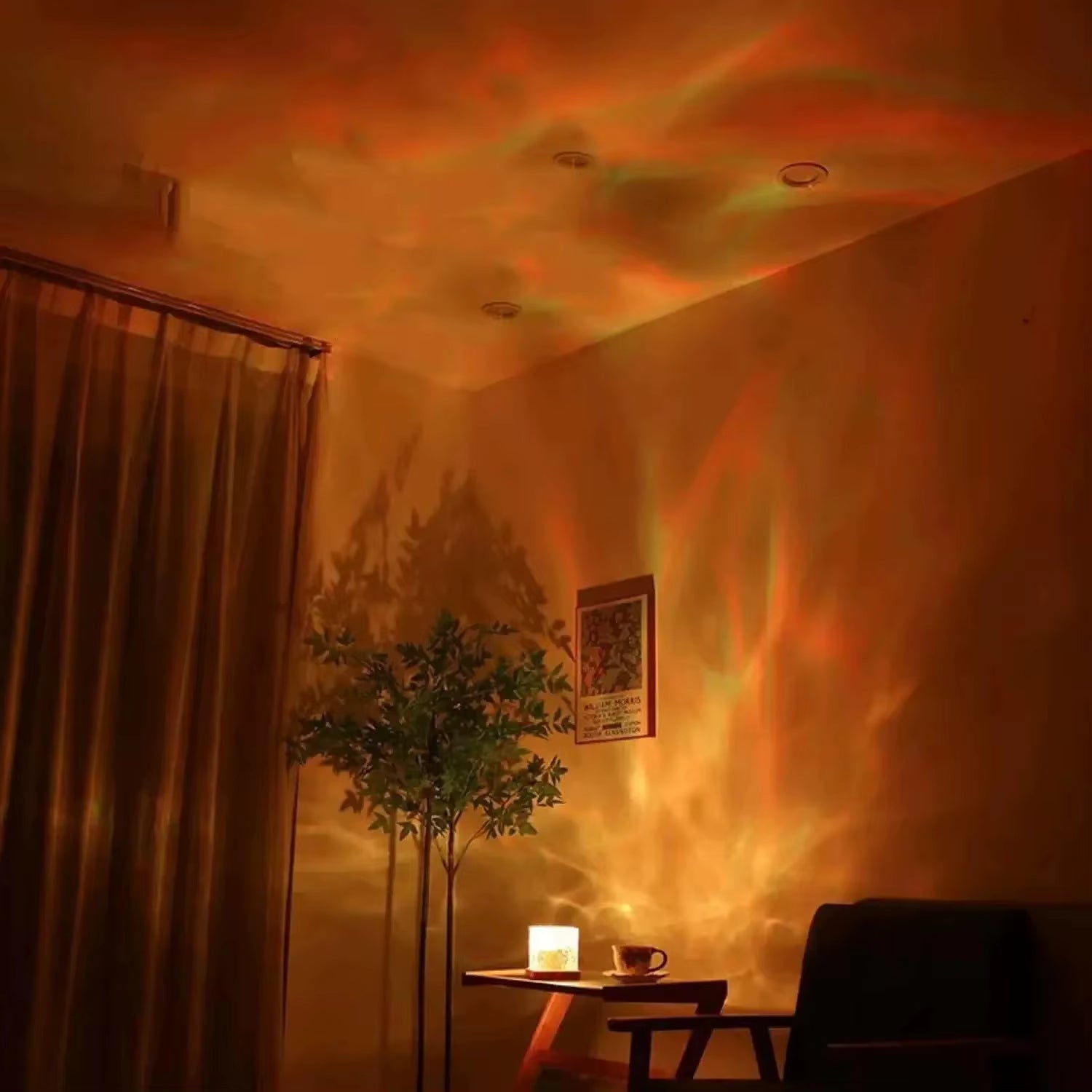 veilleuse Cristal orange