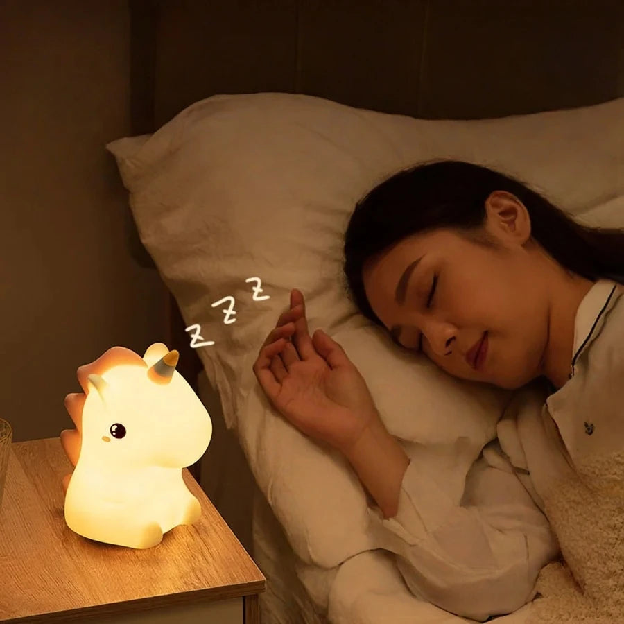 Veilleuse licorne pour chambre d’enfant