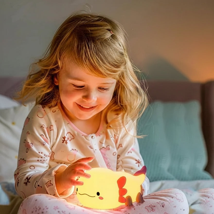 Veilleuse LED Axolotl enfant 