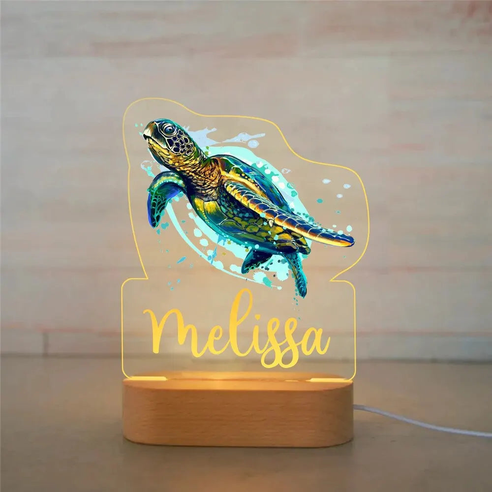 Veilleuse personnalisable tortue