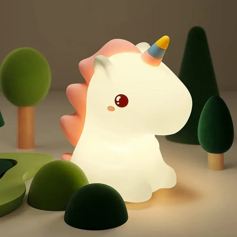 Veilleuse licorne avec lumière douce