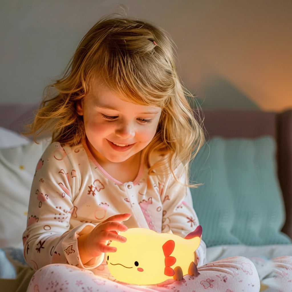 Veilleuse LED Axolotl enfant 