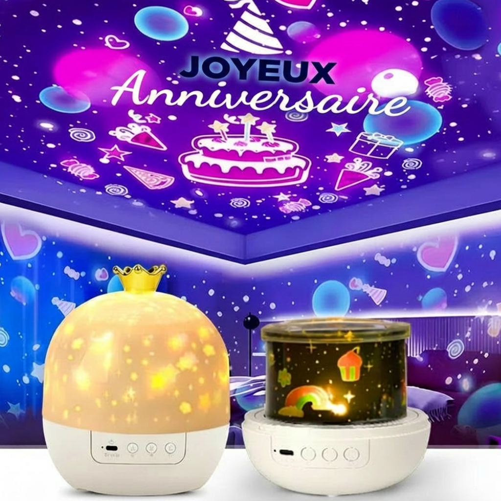 Veilleuse chambre Joyeux Anniversaire 