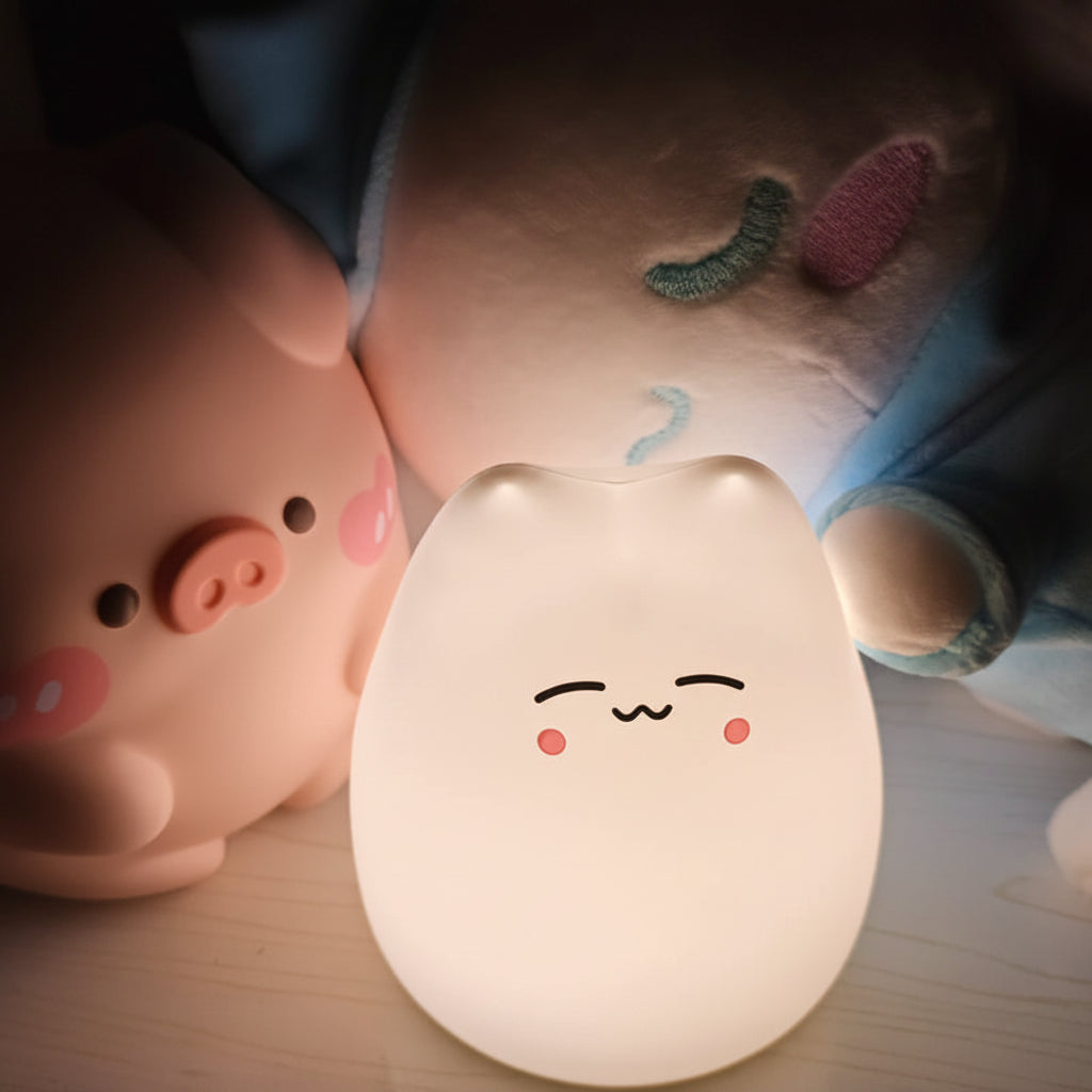Veilleuse chat LED