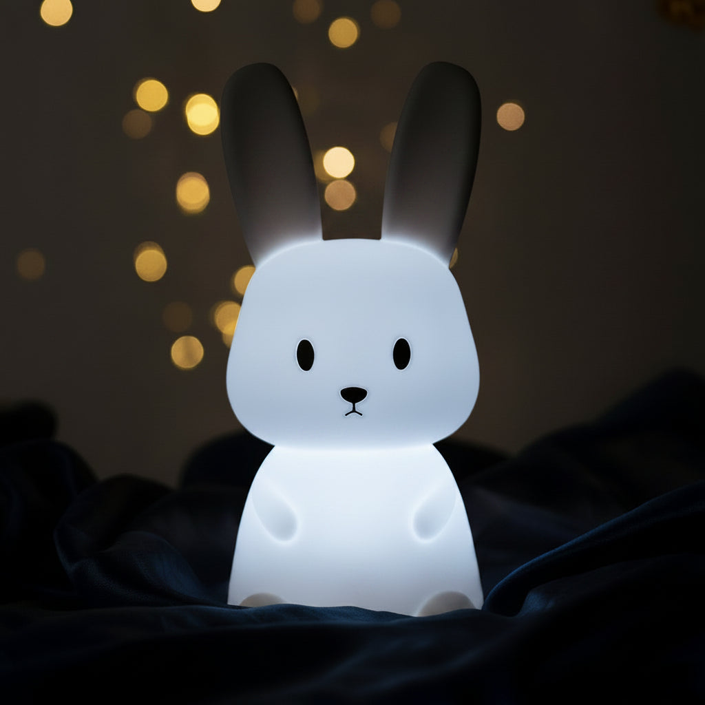 Veilleuse en silicone blanc