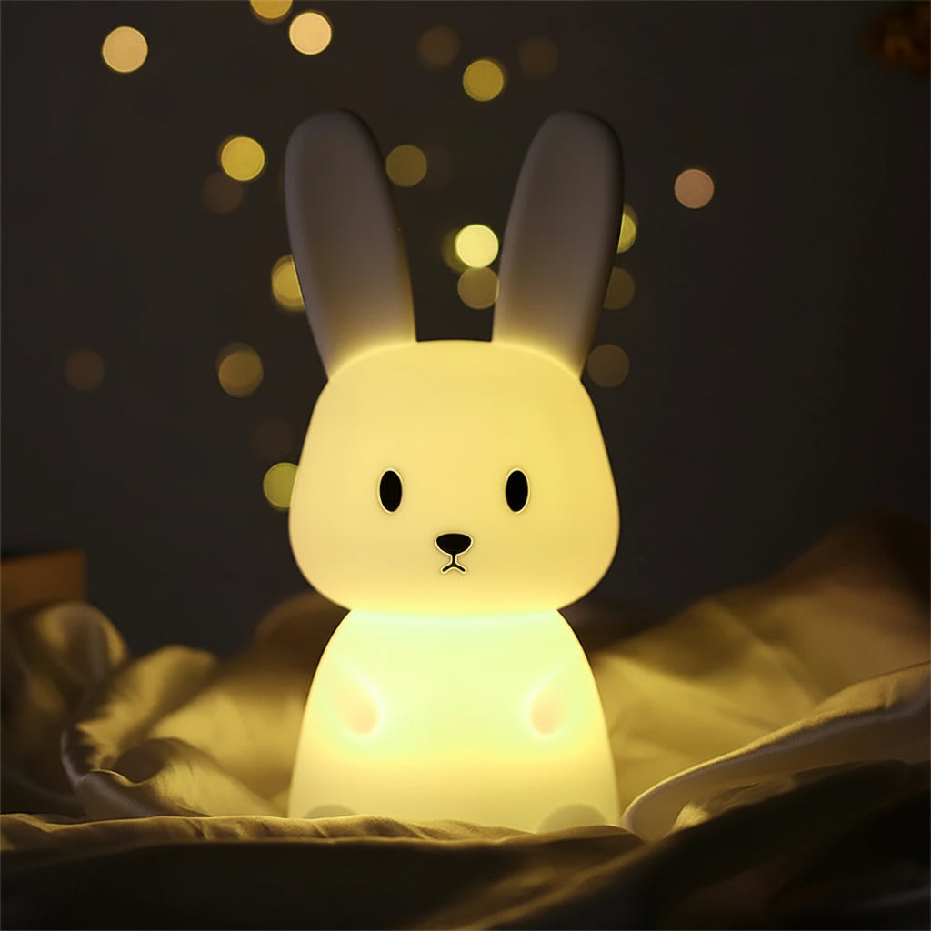 Veilleuse en silicone jaune