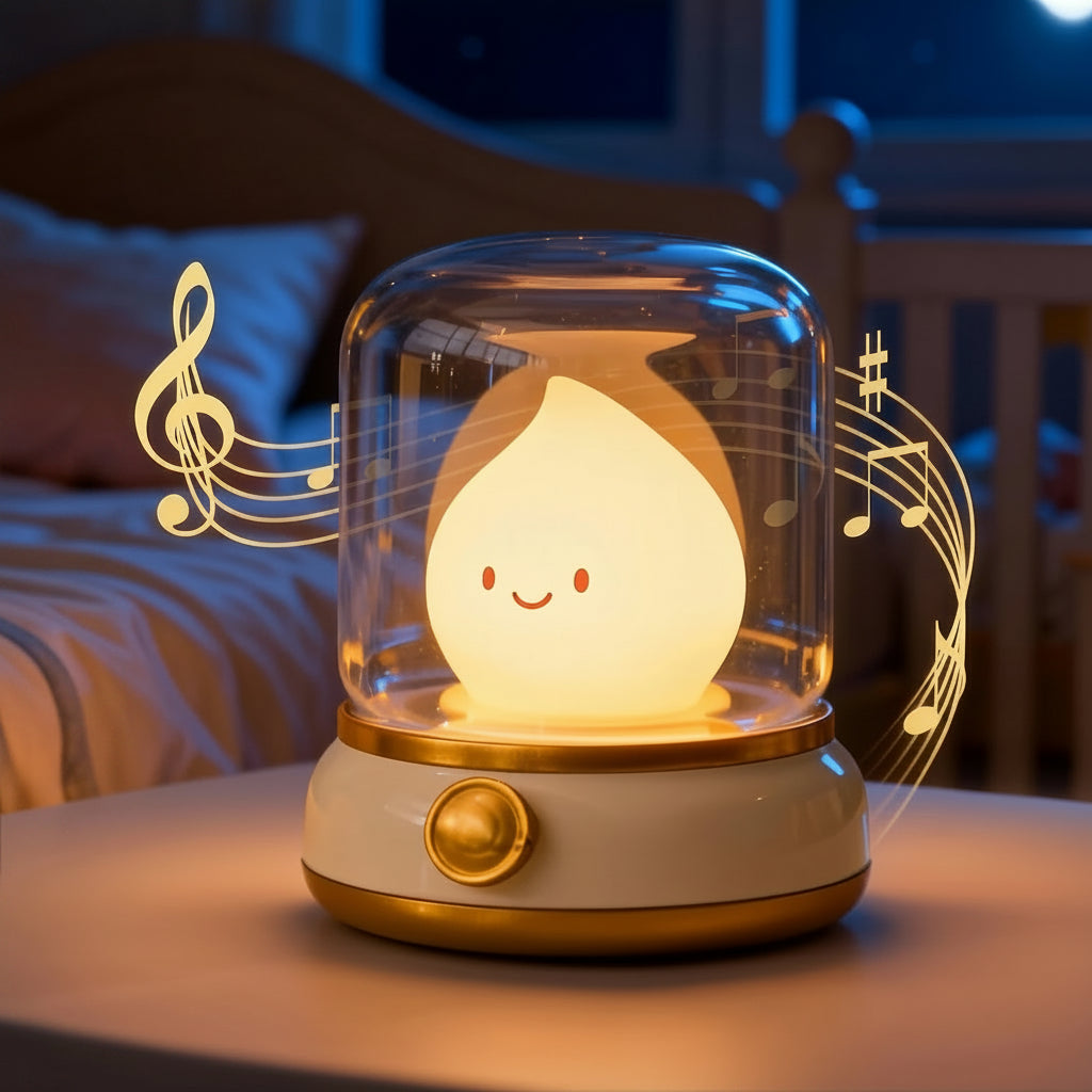 Veilleuse musique flamme