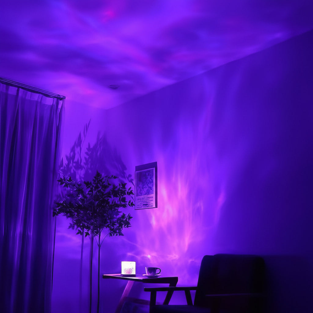 veilleuse Cristal bleu