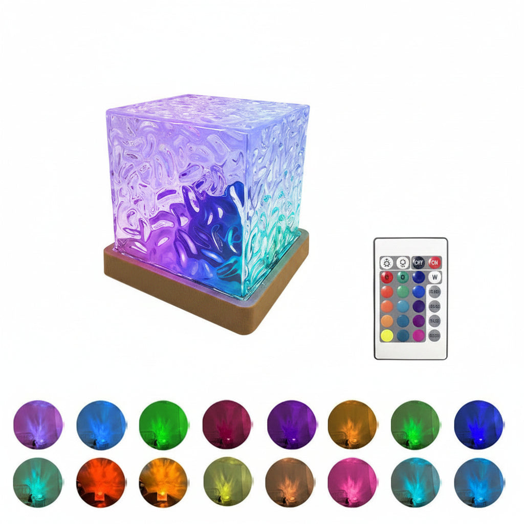 veilleuse Cristal multicouleurs 